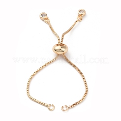 Gestellplattierung von Messing-Box-Kettenglieder-Armbändern&nbsp;KK-A183-03G