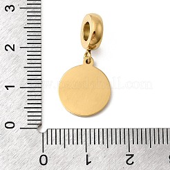 304 Edelstahl Saphir Strass europäischen Anhänger Charms&nbsp;STAS-D153-06B-G