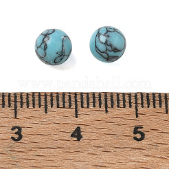 Perles sphériques en turquoise synthétique teintée&nbsp;GG-CBA391B-02A-01