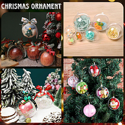 25 stücke 5 arten transparenz acryl weihnachten kugeln anhänger&nbsp;DIY-CP0013-38