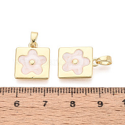 Ottone con pendenti smaltati&nbsp;KK-T073-56B-G