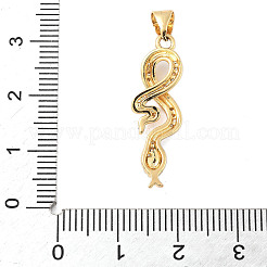 Ciondoli in smalto con zirconi cubici a micro pavimentazione in ottone&nbsp;KK-D354-04G-B