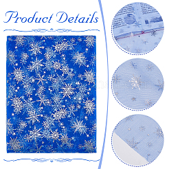 Nylongewebe mit Schneeflockenmuster&nbsp;DIY-WH0084-85B