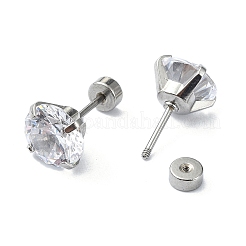 Ohrstecker aus 304 Edelstahl mit Kristall-Strass&nbsp;STAS-C089-04E-P