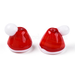 Handgefertigte Bunte Malerei-Perlen zum Thema Weihnachten&nbsp;LAMP-T021-04-01