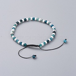 Bracciali di perline intrecciati con fili di nylon regolabili&nbsp;BJEW-JB04944-02
