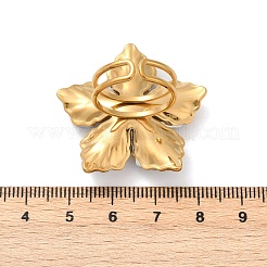 Verstellbare Manschettenringe aus 304 Edelstahl für Damen&nbsp;RJEW-S629-11G