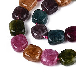 Natürliche weiße Jade perlen Stränge&nbsp;G-N354-01A-01