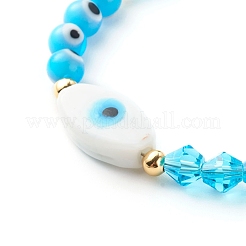 Braccialetti fatti a mano con perline malocchio&nbsp;BJEW-JB06380