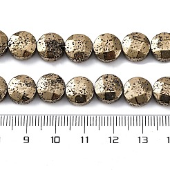 Hebras de cuentas de roca de lava natural galvanizada&nbsp;G-A256-F01-01F