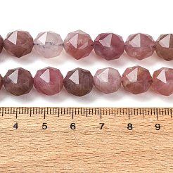 Colliers de perles en quartz rose de Madagascar violet naturel&nbsp;GG-CBABD99-05A