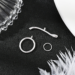 925 Sterling Silber Knebelverschlüsse&nbsp;STER-BBC0008-57