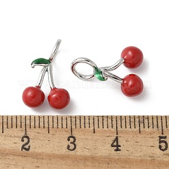 Pendentifs d'émail en laiton &nbsp;KK-P290-12P-01