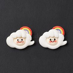Undurchsichtigen Cabochons&nbsp;LS-RESI-G036-E01