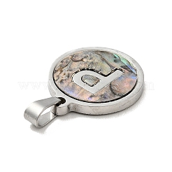 Acciaio inossidabile 304 con pendenti in conchiglia di paua&nbsp;STAS-G268-02P-P