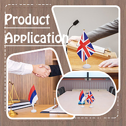 Mini portabandiera in plastica&nbsp;DIY-WH0899-749A