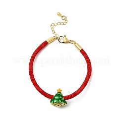 Bracelets de Noël en cordon nylon&nbsp;BJEW-L715-02G-03