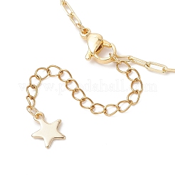 Weihnachts-Messing-Pavé mit klaren Zirkonia-Schneeflocken und 304 Edelstahlstern und runder Glasquaste&nbsp;NJEW-JN05504