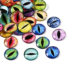 Cabochons en verre transparent imprimé&nbsp;GL-CBAA22A-14