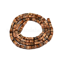 Natürliches Bild Jaspis Perlen Stränge&nbsp;G-N342-74