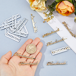 16 Set handgefertigte Etikettenanhänger aus Legierung&nbsp;FIND-FH0017-81G