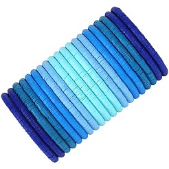 Polymer Clay Heishi Surfer Stretch-Armbänder-Set&nbsp;BJEW-SW00128