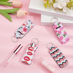 4 Stück rechteckiger Lippenstiftetui-Halter aus Neopren in 4 Ausführungen&nbsp;MRMJ-CP0001-44