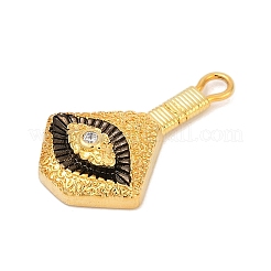 Pendenti in ottone con zirconi cubici trasparenti&nbsp;KK-U058-51G