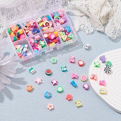 160pcs 8 Art handgemachte Polymer-Ton-Perlen&nbsp;CLAY-YW0001-44