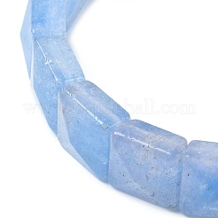 Bracelets extensibles en perles de cristal de quartz naturel teintées pour femmes et hommes&nbsp;BJEW-C097-06-16