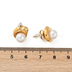 Boucles d'oreilles à tige en acier inoxydable 304&nbsp;EJEW-G423-31C-G