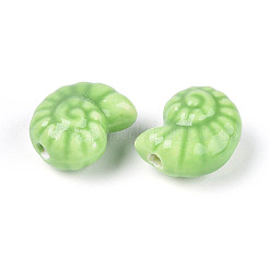Perles de porcelaine émaillée&nbsp;PORC-I028-02C-01