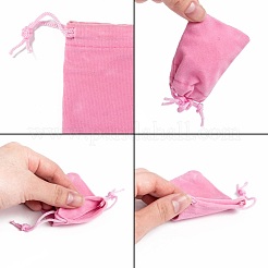 Pochettes rectangle en velours&nbsp;TP-R022-5x7-06