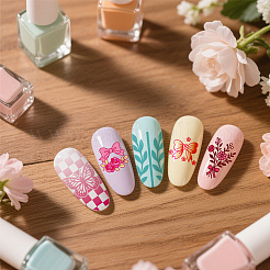 Nailart-Bildvorlagen aus Kunststoff und Edelstahl&nbsp;AJEW-UN0002-41