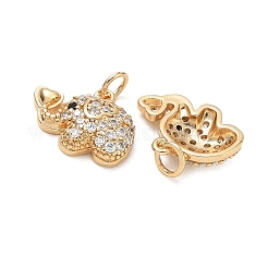 Pendenti in zirconi neri con micro pavè di ottone&nbsp;CU-CBA3F77-05G