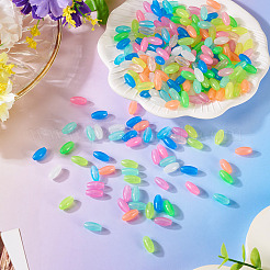 500 Stück leuchtende transparente Acrylperlen&nbsp;MACR-TA0002-57A