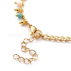 Natürliche Barockperle Keshi Perle Link Armbänder&nbsp;BJEW-JB05803