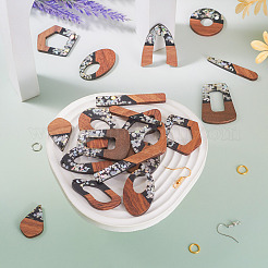 Kit fai da te per realizzare orecchini pendenti bicolore&nbsp;DIY-TA0009-01B