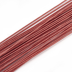 Round Iron Wire,Floral Wire,for Florist Flower Arrangement,Bouquet Stem Warpping and DIY Craft,FireBrick,18 Gauge,1mm,about 1-5/8 inch(40cm)/strand, about 100strand/bag