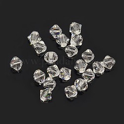 Austrian Crystal Beads Loose Beads, 6mm Crystal 5301 Bicone, Size: about 6mm long, 6mm wide, Hole: 1mm