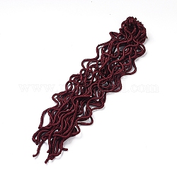 カーリーフェイクlocsかぎ針編みの髪  合成編組ヘアエクステンション  耐熱高温繊維  長い＆縮毛  ブルゴーニュ  20インチ（50.8cm）