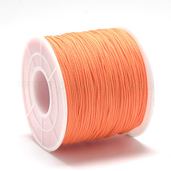 Полиэфирные шнуры, темно-оранжевый, 0.5~0.6 мм, около 131.23~142.16 ярда (120~130 м) / рулон