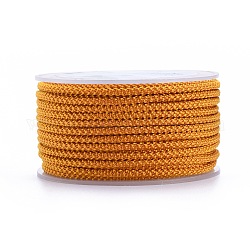 Полиэстер плетеный шнур, темно-оранжевый, 3 мм, около 12.02~13.12 ярда (11~12 м) / рулон
