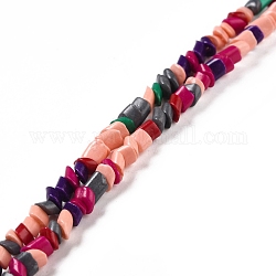 Fili di perline murano fatto a mano, forme misto, colorato, 1.5~5x4~5x2.5~3mm, Foro: 1 mm, circa 132~158pcs/filo, 15.75 pollice (40 cm)