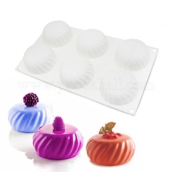 Moldes de silicona de grado alimenticio para galletas con temática de halloween diy, calabaza, blanco, 172x298x30mm, diámetro interior: 54 mm