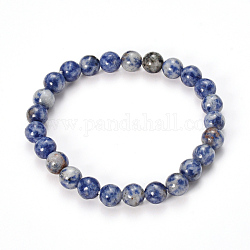 Sodalite naturelle bracelets de perles extensibles, ronde, 2-1/8 pouce (55 mm), perle: 8~9 mm