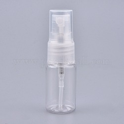 Leere tragbare Haustierplastik-Sprühflaschen, Feinnebelzerstäuber, mit Staubkappe, nachfüllbare Flasche, weiß, 7.55x2.3 cm, Kapazität: 10 ml (0.34 fl. oz)