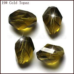 Abalorios de cristal austriaco de imitación, aaa grado, facetados, bicono, oliva, 6x8mm, agujero: 0.7~0.9 mm