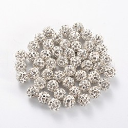 Perline strass polimero argilla, perline palla di disco, grado a, cirstallo, PP9 (1.5mm), 1.6mm, Foro: 6 mm