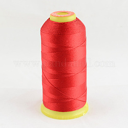 Полиэстер швейных ниток, красные, 0.7 мм, около 370 м / рулон